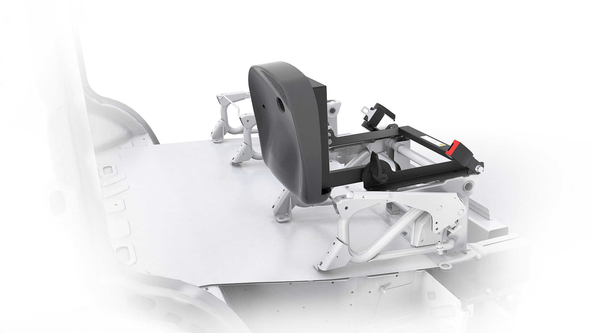 Werksitz geklappt auf Windlaufchassis