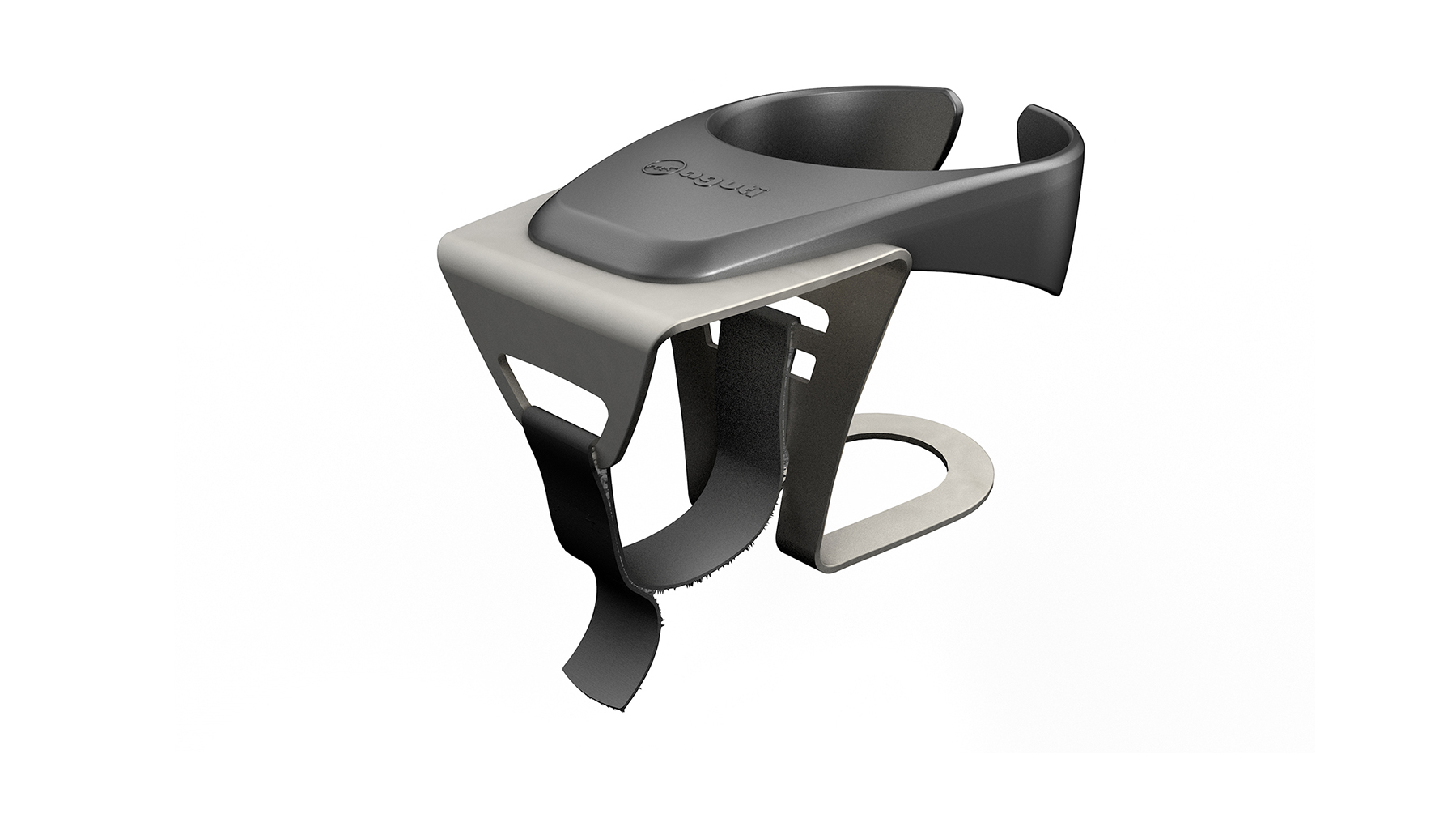 Cupholder B58 perspektivisch von hinten auf weiß